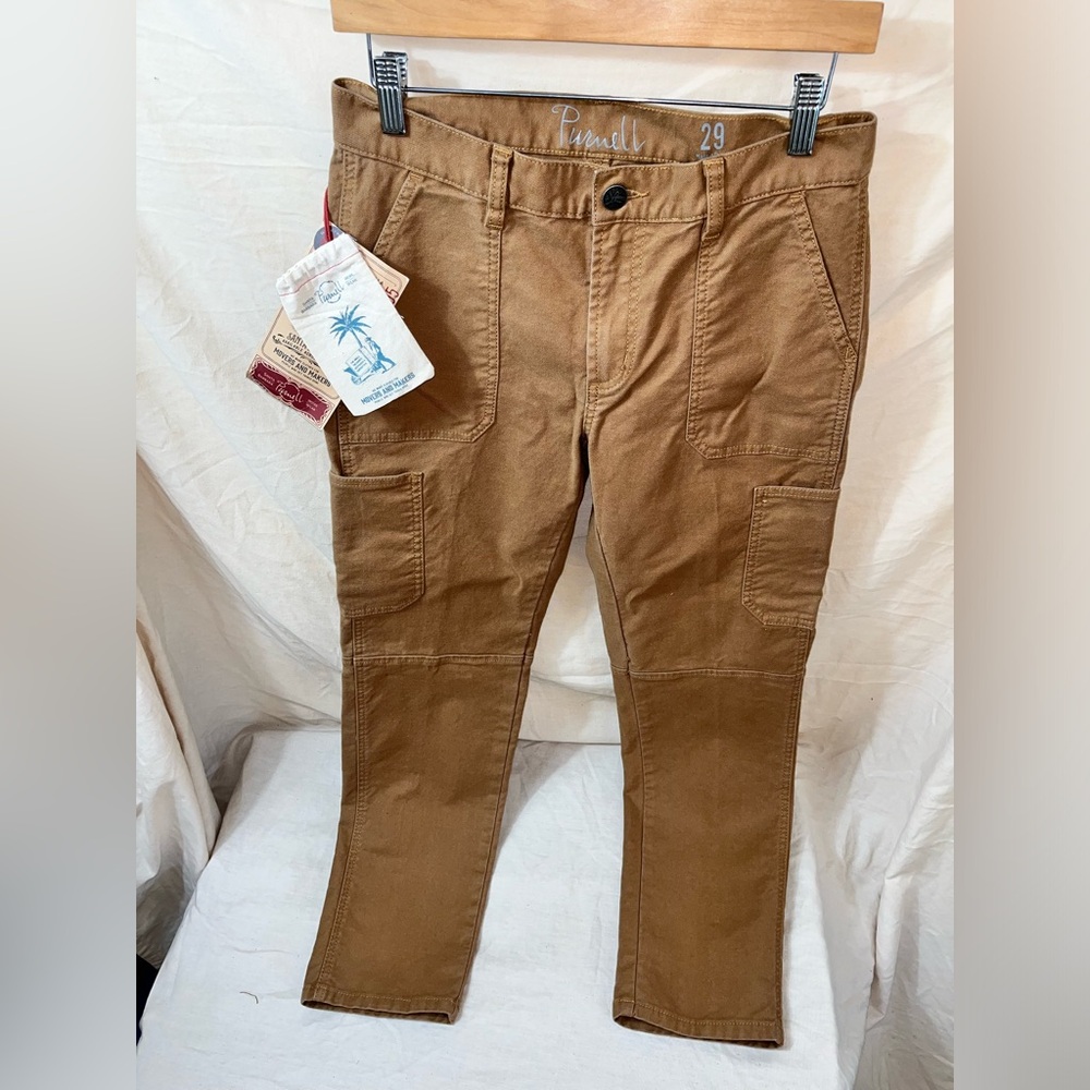 Purnell Stretch Twill Utility Pants Men’s Size 8 Camel Color Brand New